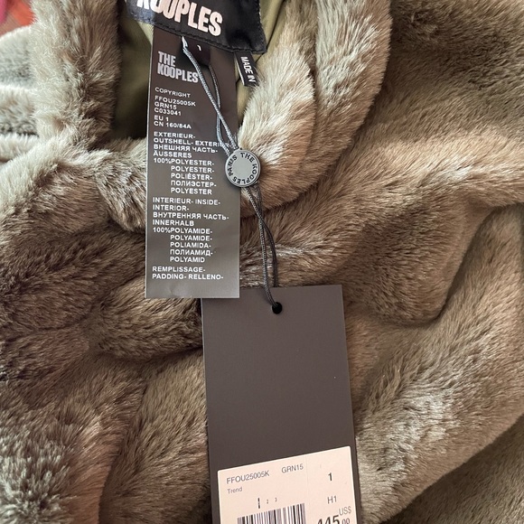 The KOOPLES- Brand new with tags reversible, faux fur coat - Picture 7 of 10